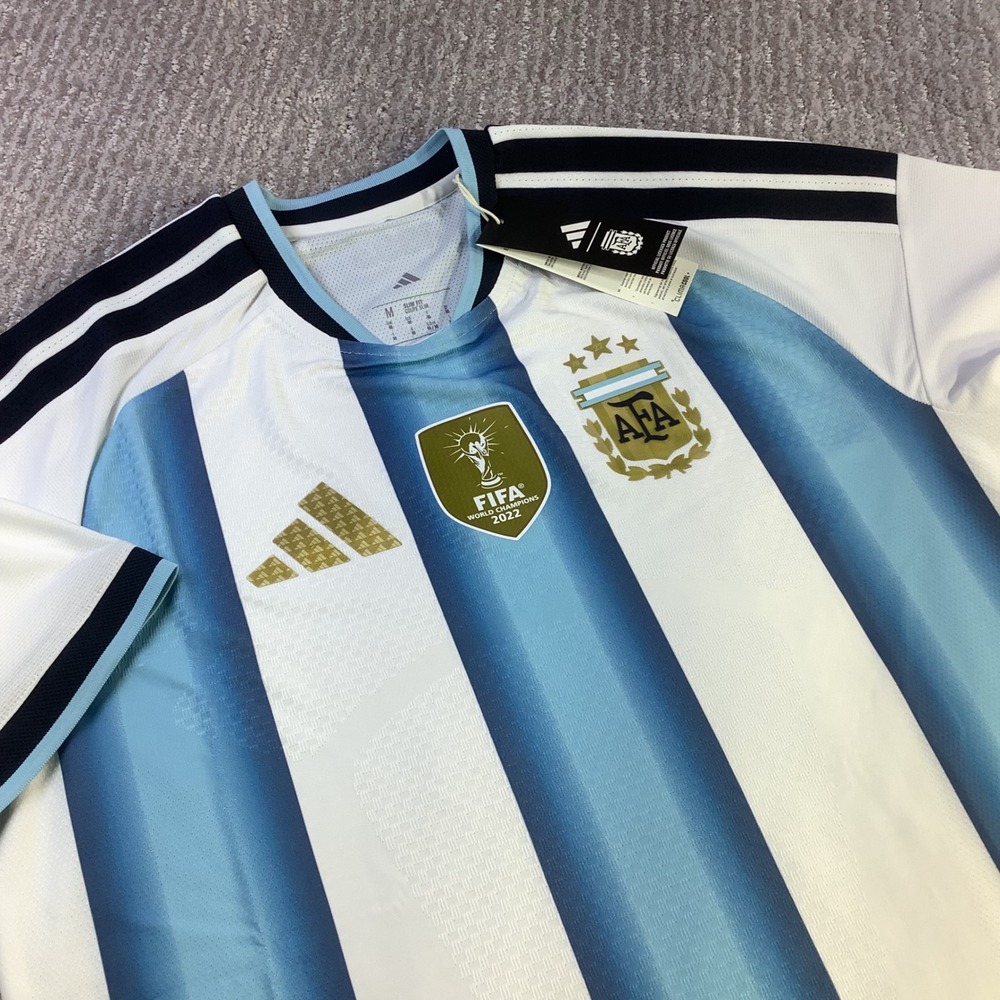 Adidas Argentina 2022 World Champions Home Jersey JM5897 Mens Size M NWT